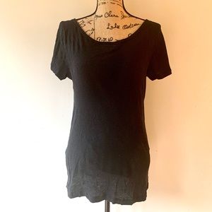 J Crew Black Scoop Neck T-Shirt